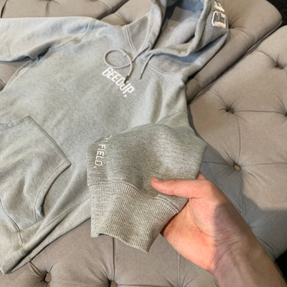 Geedup 10 Years In The Field Hoodie 'Grey White' (Second hand)