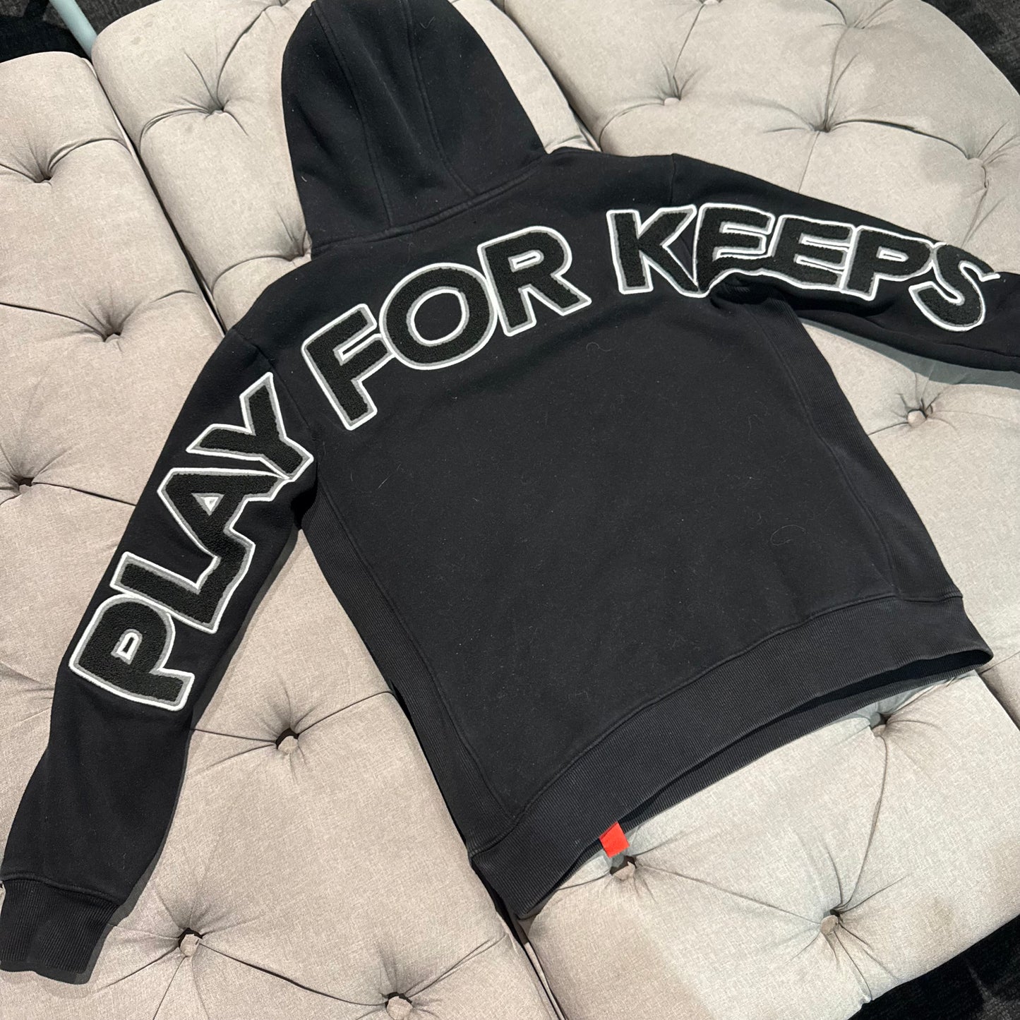 Geedup Play For Keeps Hoodie 'Black Black White' (Second hand)