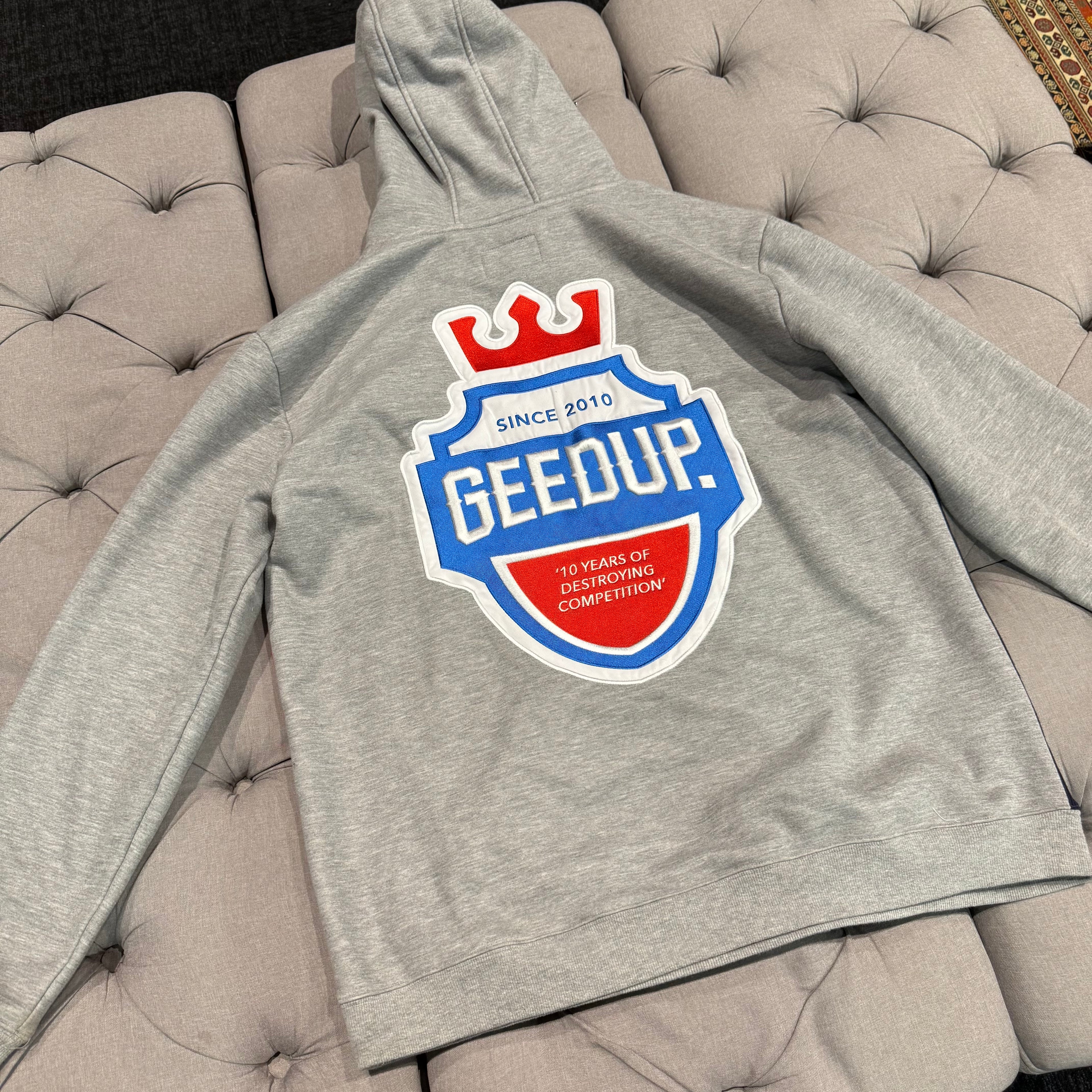 Geedup Since 2010 Emblem Logo Hoodie 'Grey' (Second hand)