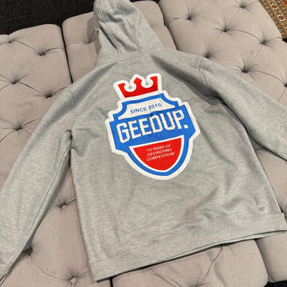 Geedup Since 2010 Emblem Logo Hoodie 'Grey' (Second hand)