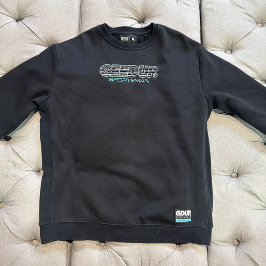 Geedup Sportsman Crewneck 'Black Teal' (Second hand)