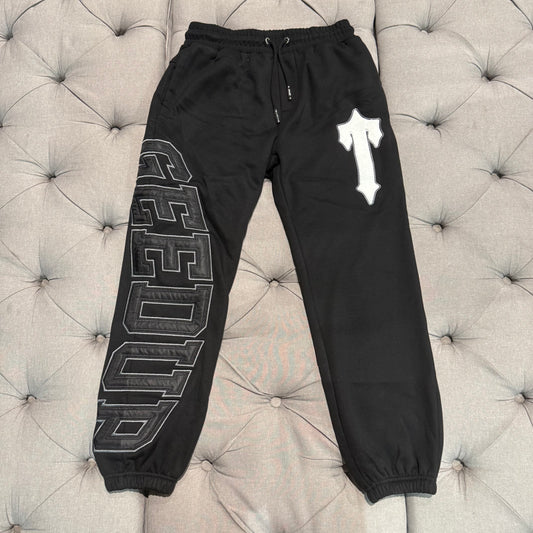 Geedup X Trapstar Team Logo Irongate Trackpant 'Black White'