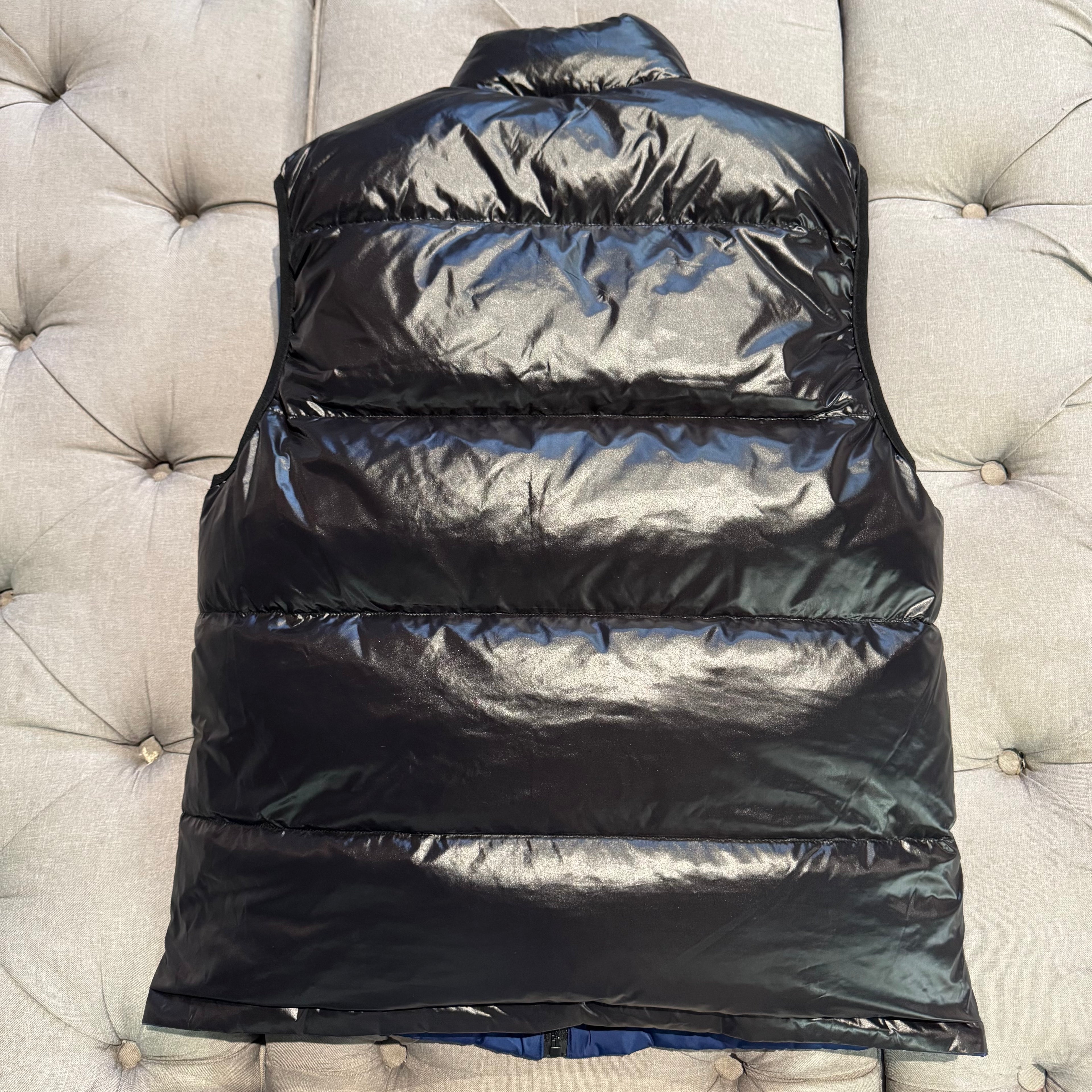 Geedup Reversible GDUP PFK Puffer Vest 'Blue Black' (Second hand)