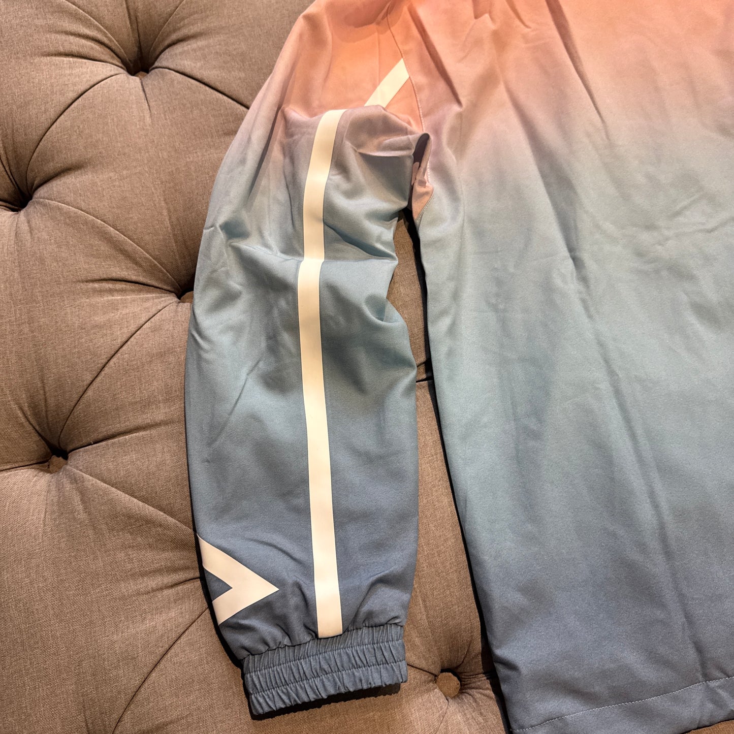 Geedup X ArrDee Sublimated Zipup Jacket 'Baby Blue Peach' (Brand New)