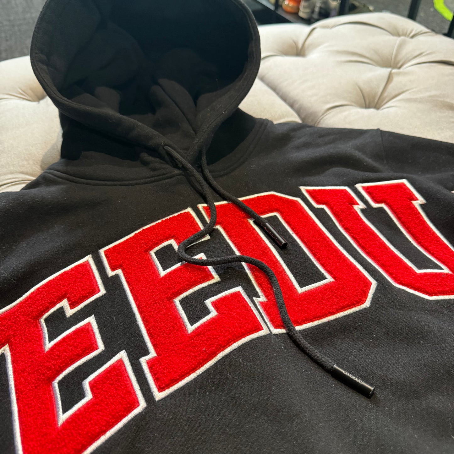 Geedup Team Logo Hoodie 'Black Red' (Second hand)