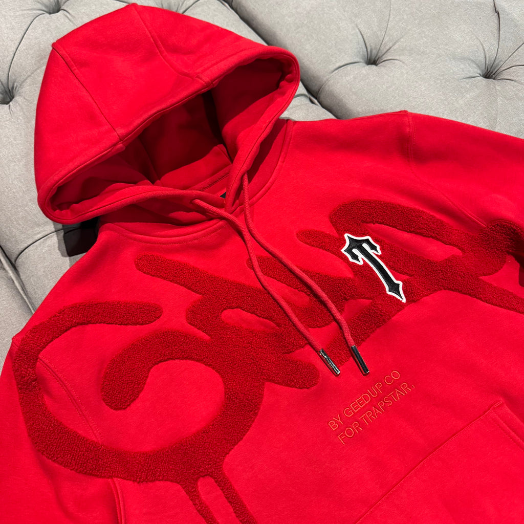 Geedup Trapstar x Handstyle x Irongate T Hoodie 'Red' (Second hand)