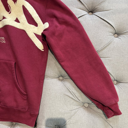 Geedup Handstyle Hoodie 'Maroon Cream' (Second hand)