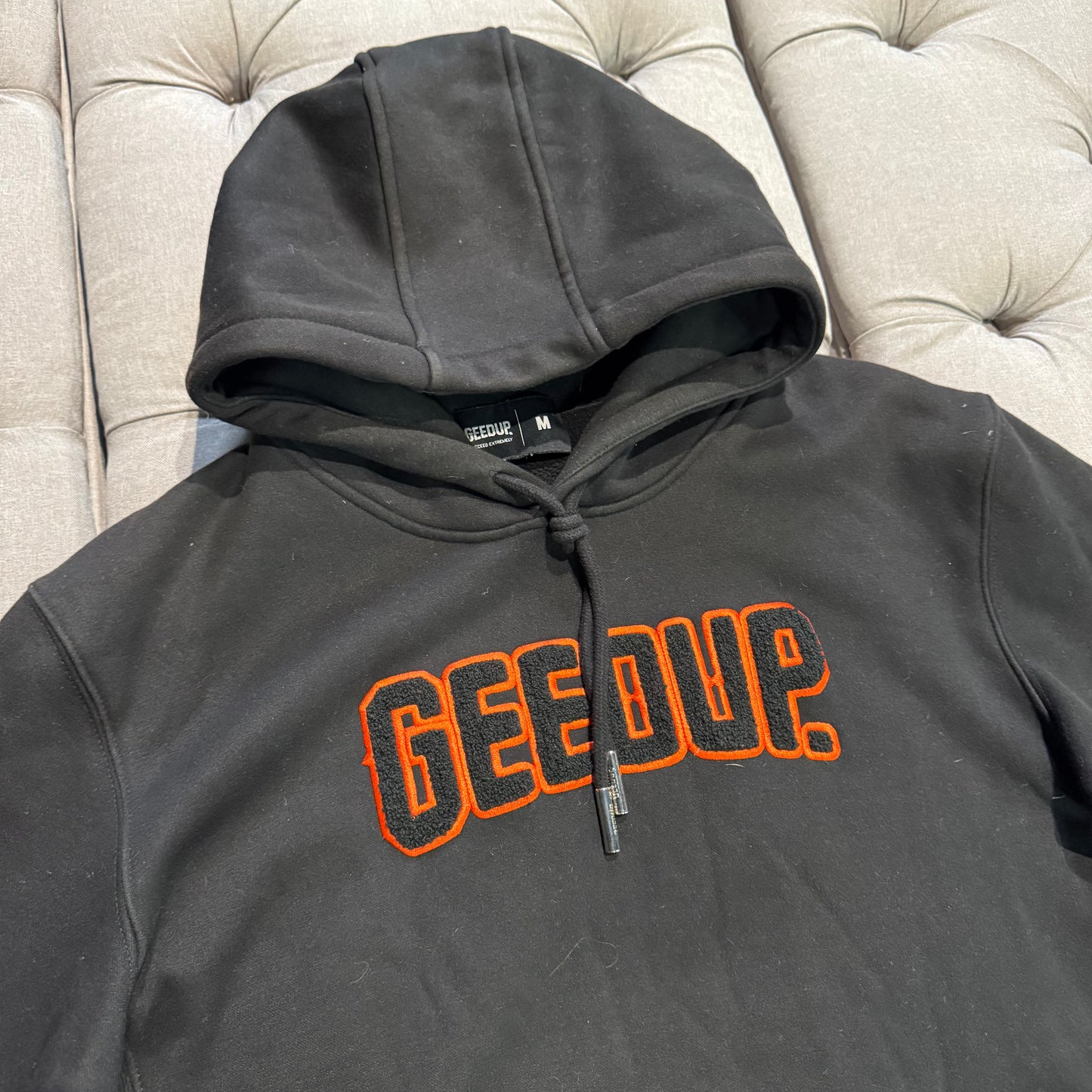 Geedup Play For Keeps Hoodie 'Black Black Orange' (Second hand)