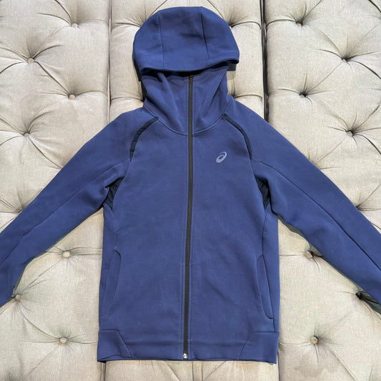 Asics Fleece Jacket Hoodie 'Navy' (Second hand)