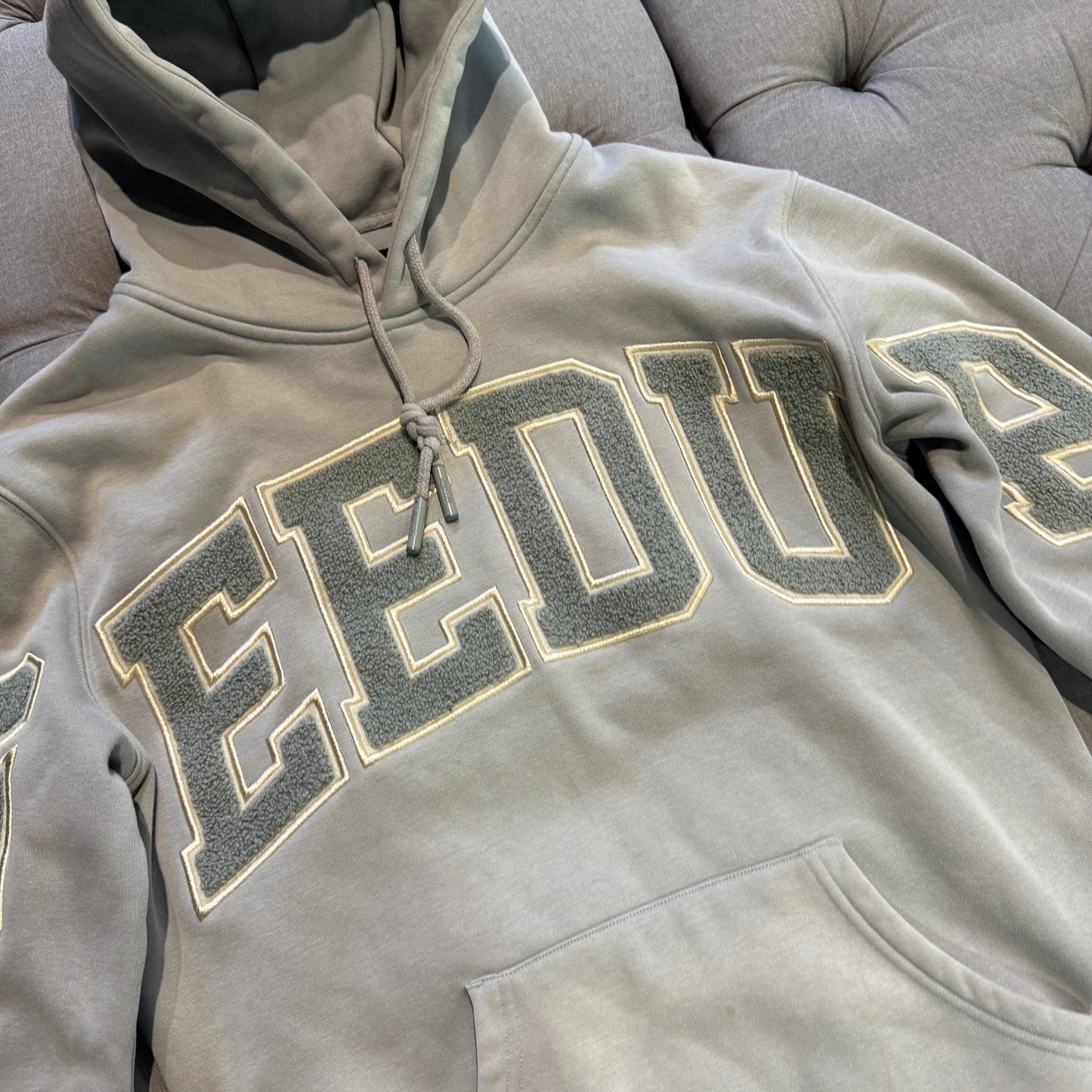 Geedup Team Logo Hoodie 'Grey Gold' (Second hand)