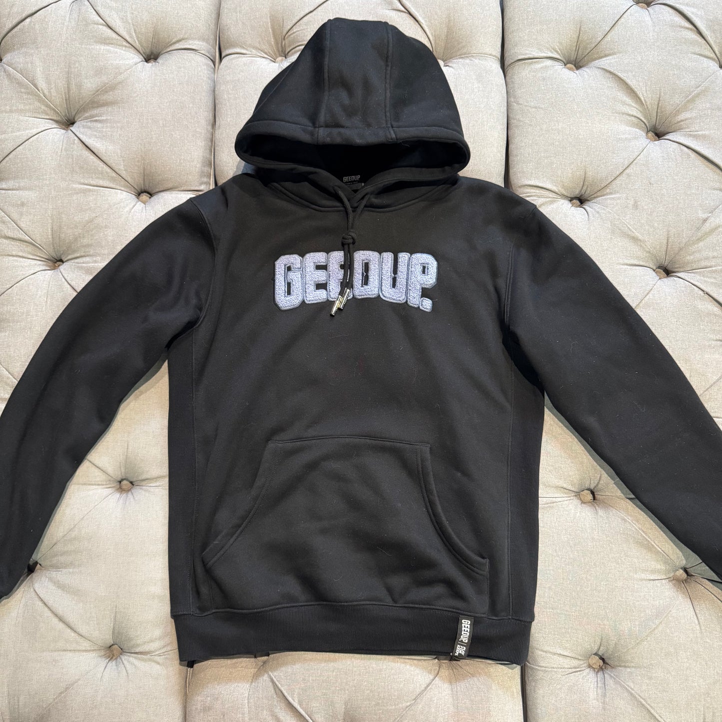 Geedup Play For Keeps Hoodie 'Black Lavender' (Second hand)