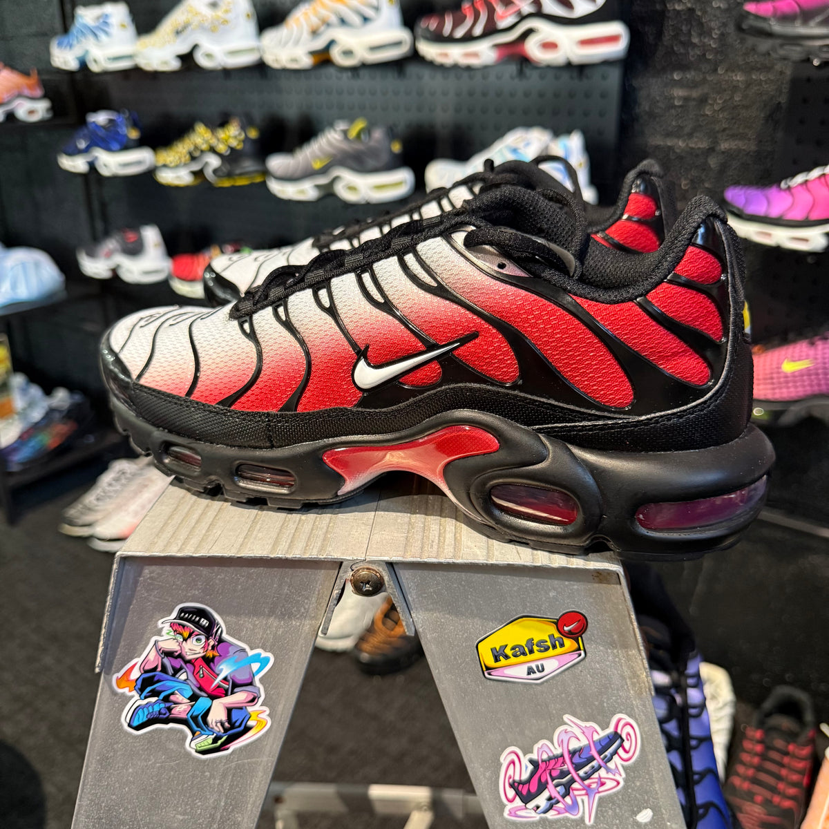 Nike Air Max Plus TN 'Pure Platinum University Red' (Brand New)