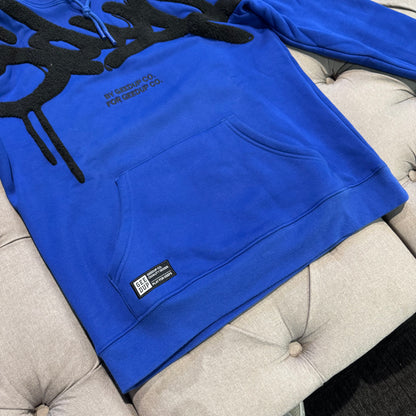 Geedup Handstyle Hoodie 'Black Blue' (Second hand)