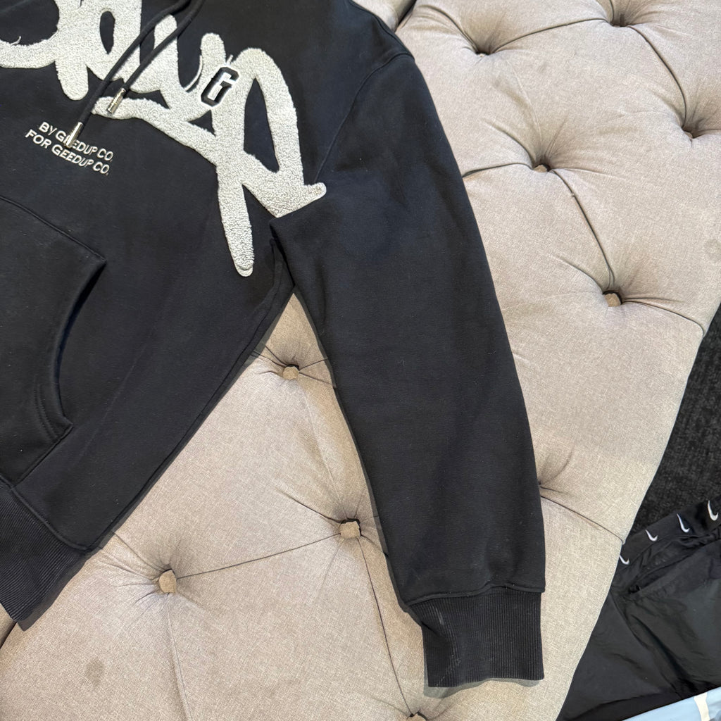 Geedup Handstyle G Hoodie 'Black Grey' (Second hand)