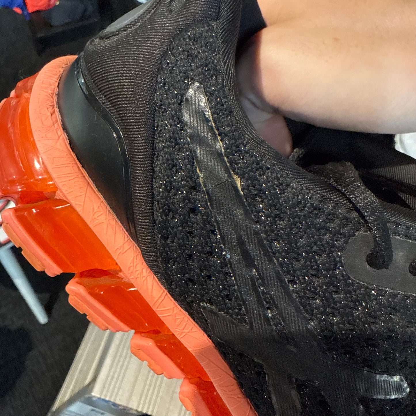 Asics Gel Quantum 360 Knit 2 Black/Sun Coral (Second hand)