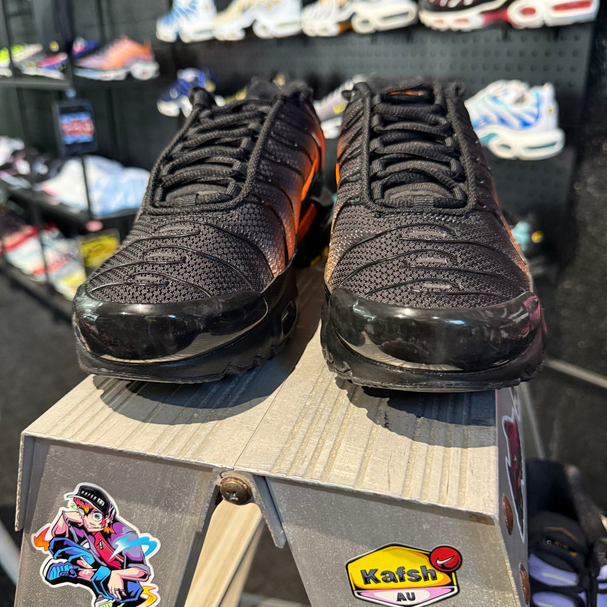 Nike Air Max Plus TN 'Black Orange Fade' (Brand New)