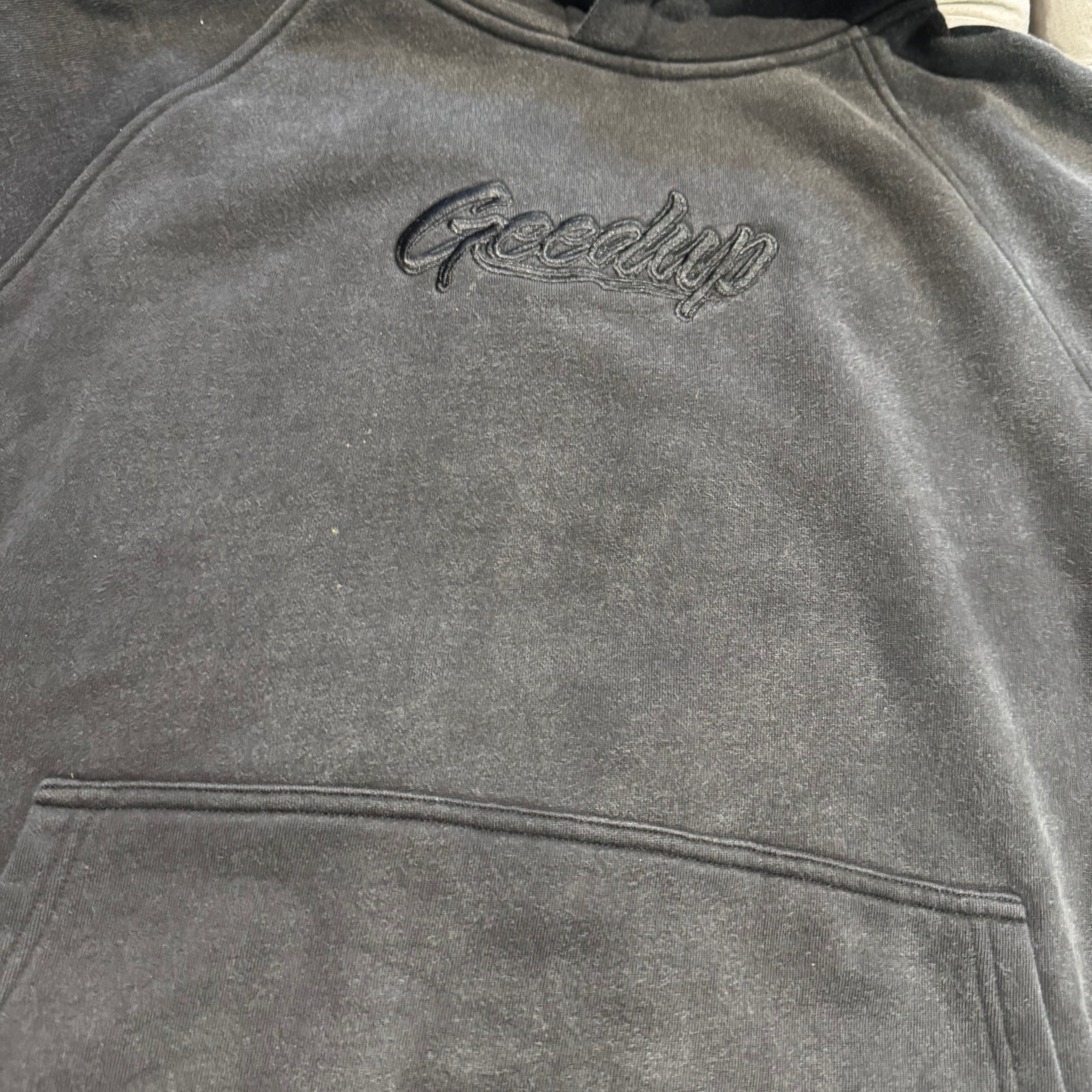 Geedup OS Script Hoodie 'Washed Black' (Second hand)