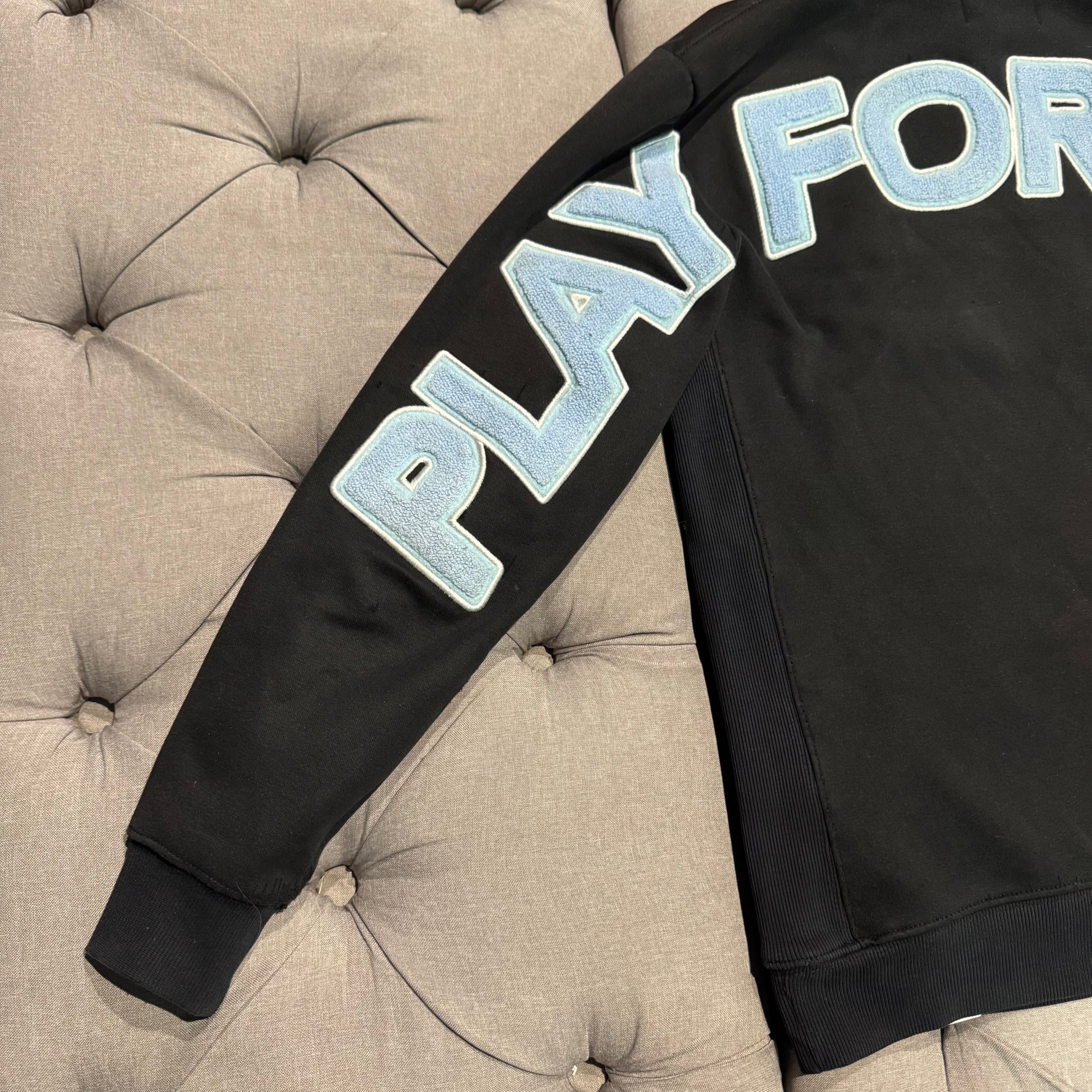Geedup Play For Keeps Hoodie 'Black Baby Blue' (Second hand)