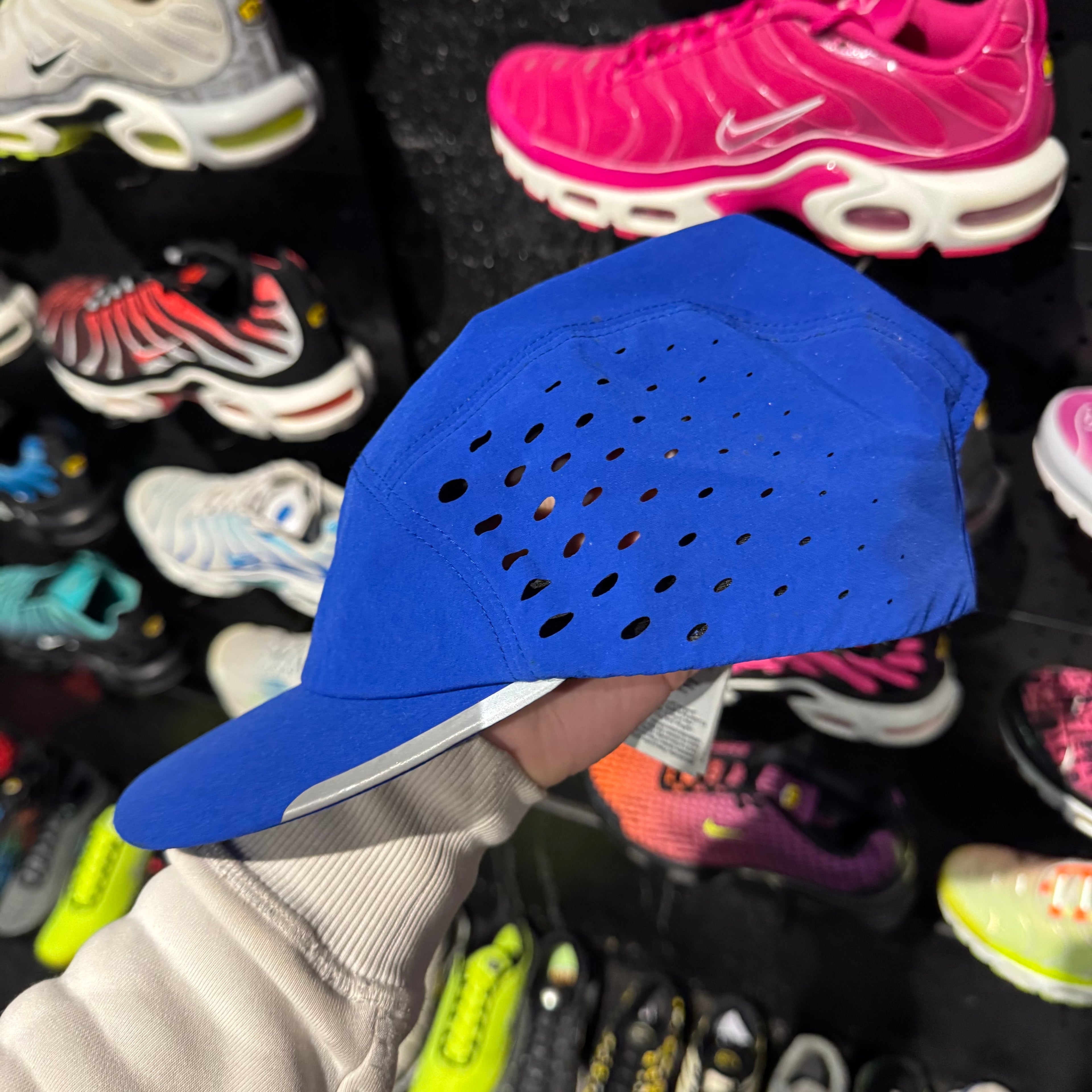 Asics Ultra Lightweight Running Cap 'Blue Reflective' (Second hand)