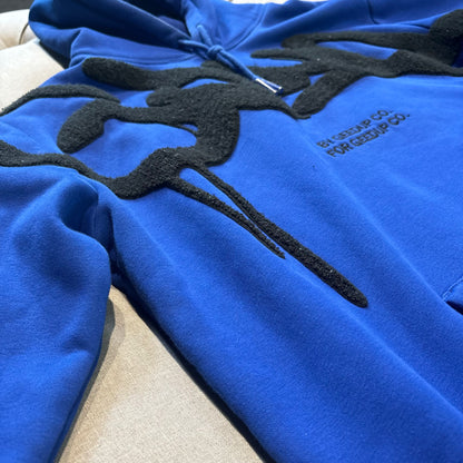 Geedup Handstyle Hoodie 'Blue Black' (Second hand)