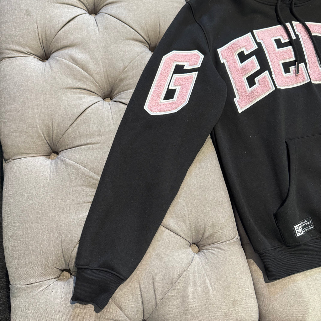 Geedup Team Logo Hoodie 'Black Pink' (Second hand)