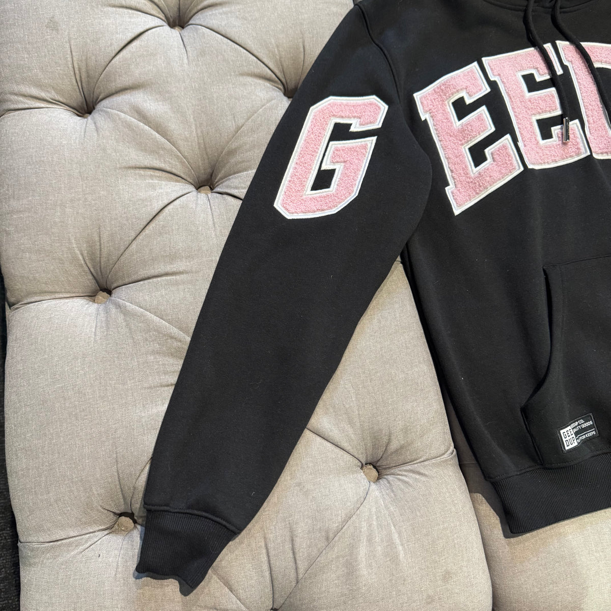 Geedup Team Logo Hoodie 'Black Pink' (Second hand)