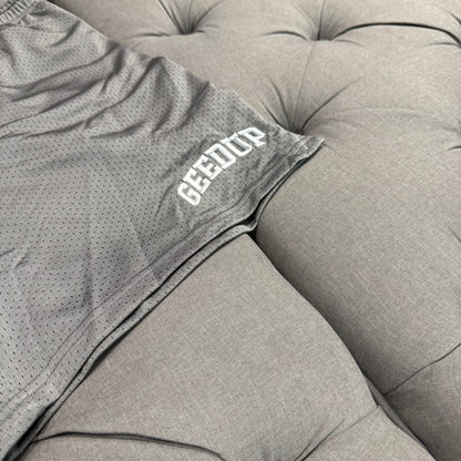 Geedup Small Logo Mesh Shorts 'Grey' (Second hand)