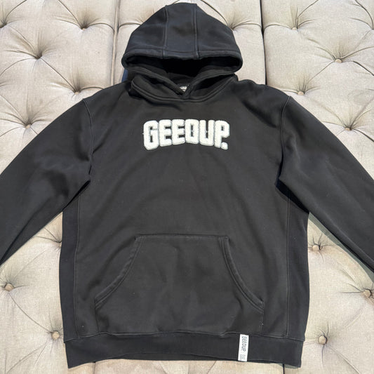 Geedup Play For Keeps Hoodie 'Black White' (Second hand)