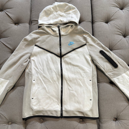 Nike Tech Fleece Jacket 'White Grey Blue' (Second hand)