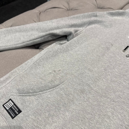 Geedup Hood Logo Hoodie 'Grey White' (Second hand)