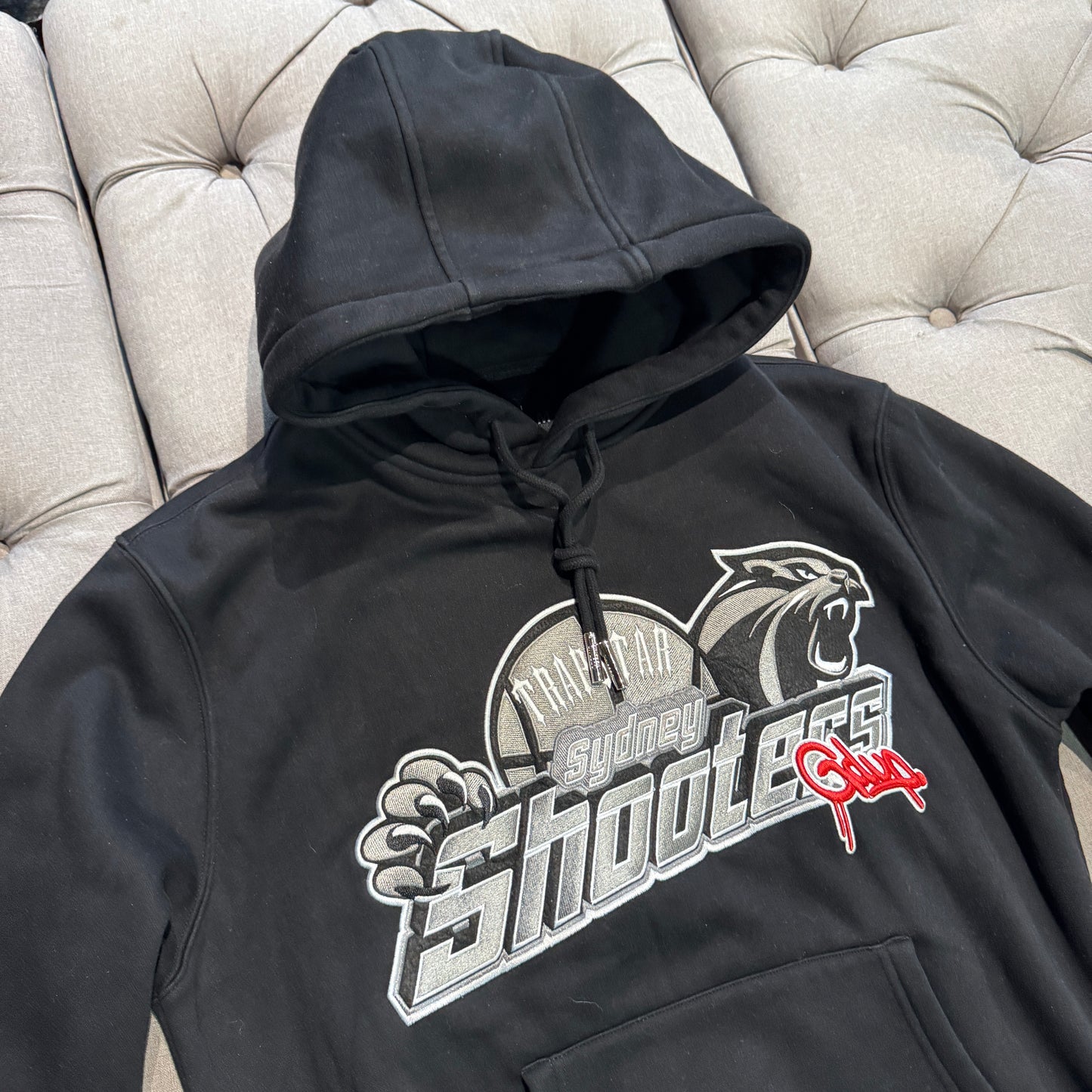 Geedup X Trapstar Sydney Shooters Hoodie 'Black' (Second hand)