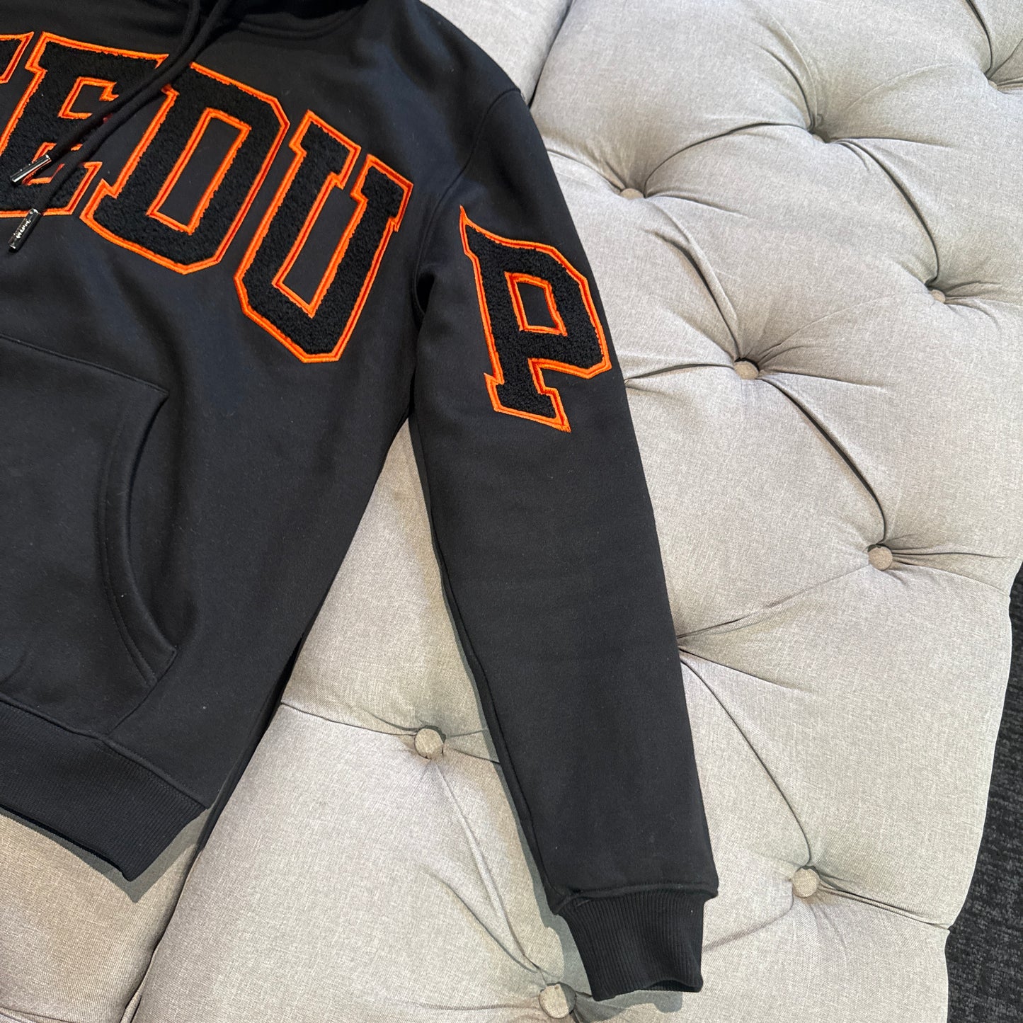 Geedup Team Logo Hoodie 'Black Orange' (Second hand)