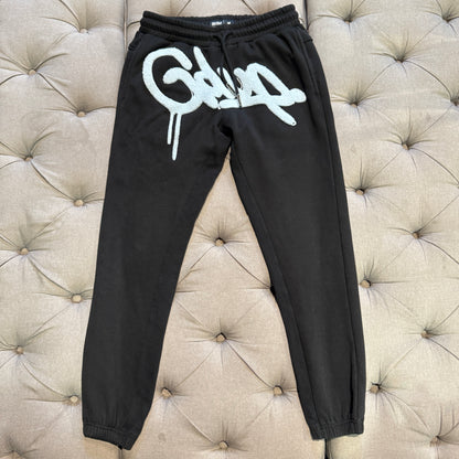 Geedup Handstyle Trackpants 'Black Baby Blue' (Second hand)