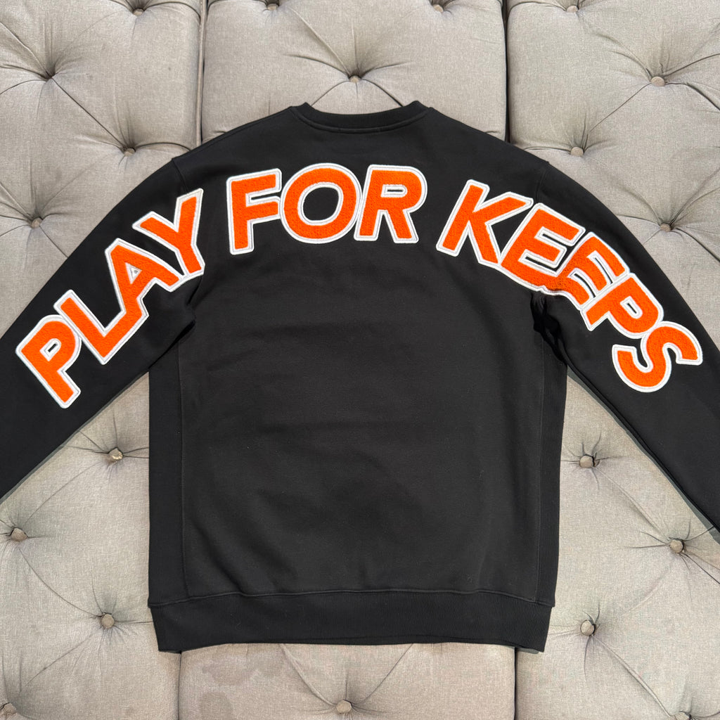 Geedup Play For Keeps Crewneck 'Black Orange' (Unreleased) (Second hand)