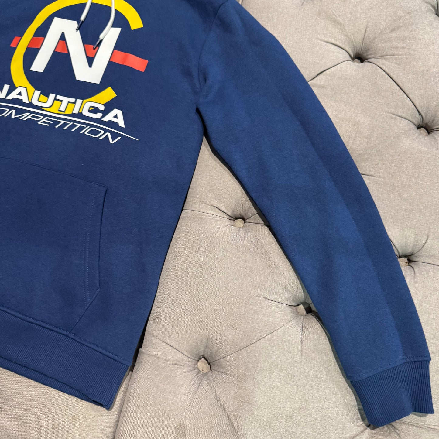 Nautica Competition Hoodie 'Navy Multi Colour Logo' (Second hand)