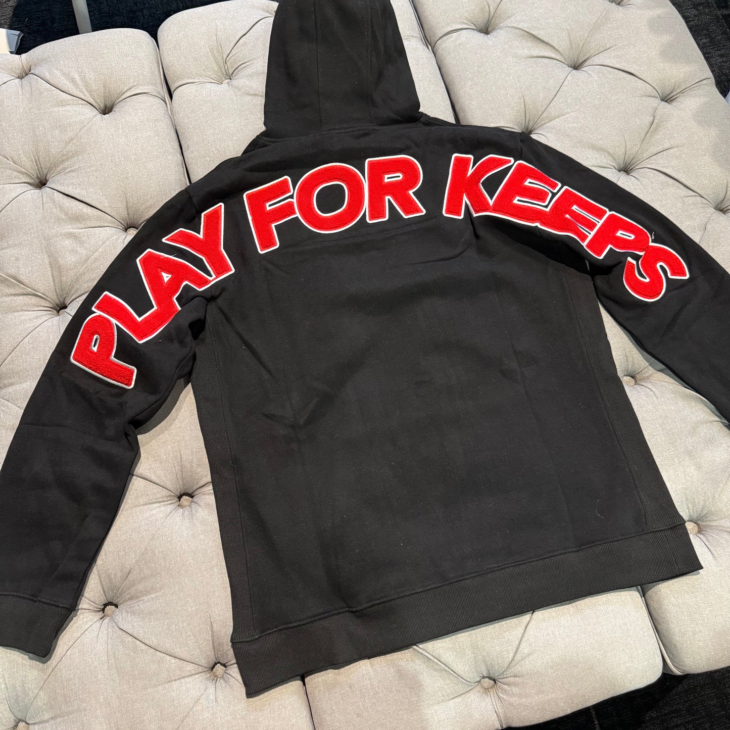Geedup Play For Keeps Hoodie 'Black Red' (Brand New)