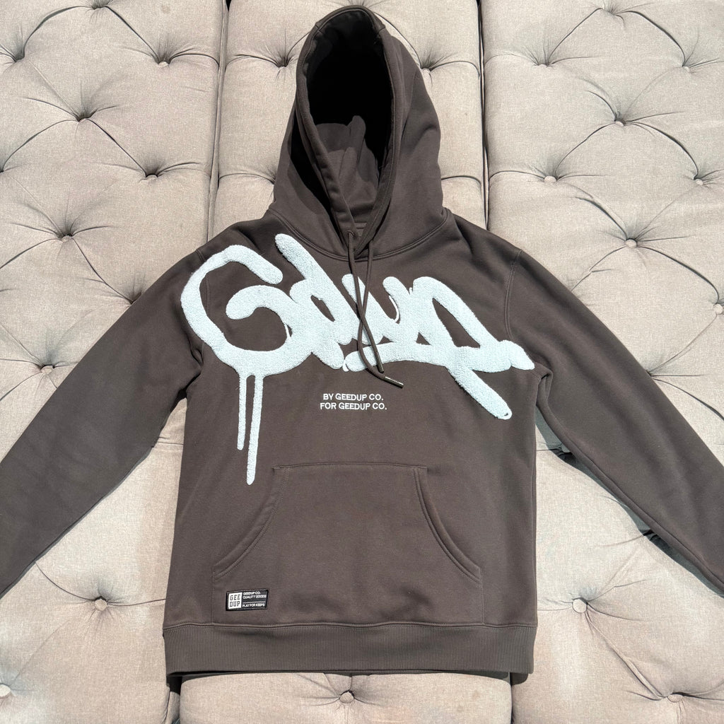 Geedup Handstyle Hoodie 'Graphite Pale Blue' (Second hand)