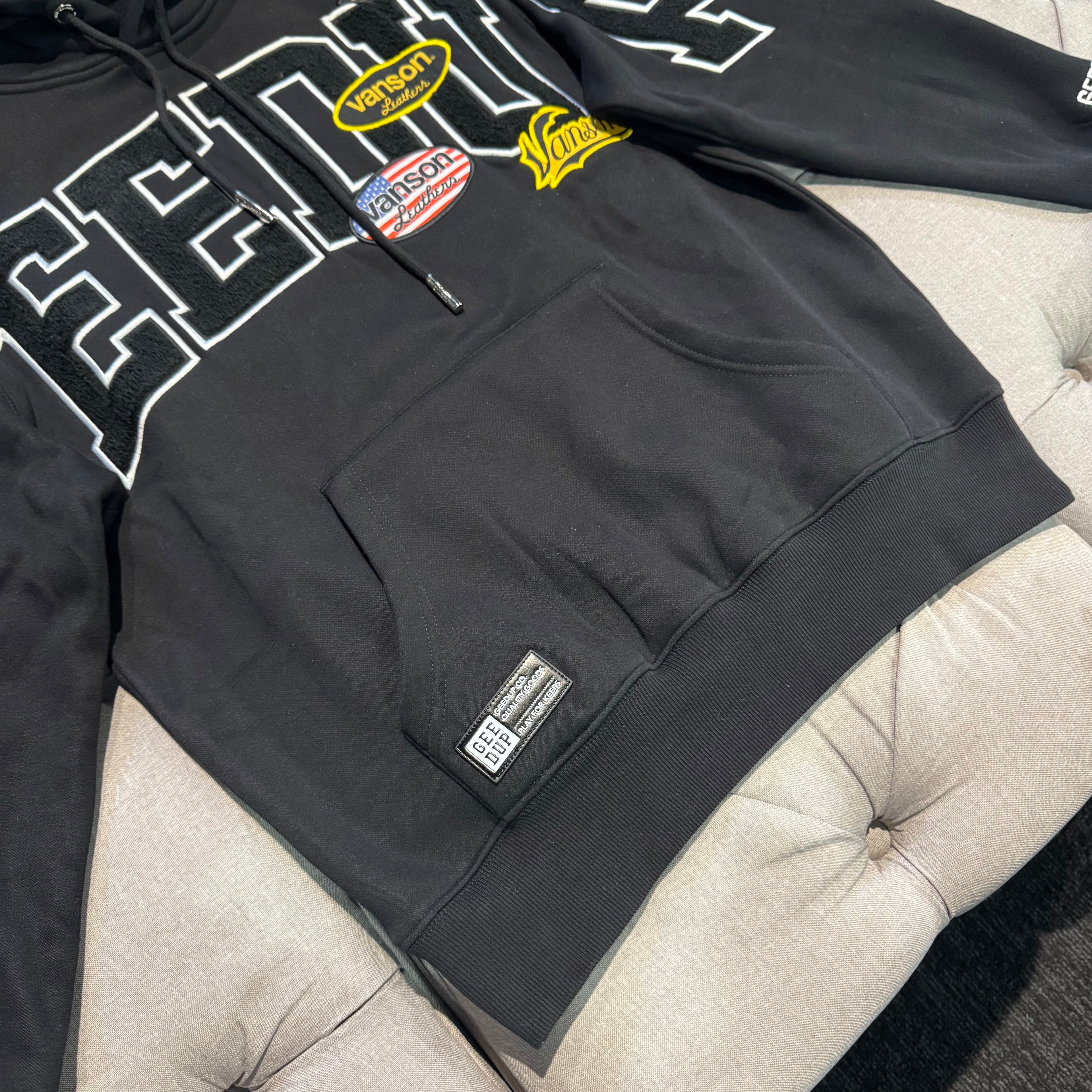 Geedup Team Logo X Vanson Hoodie 'Black' (Brand New)
