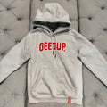 Geedup Play For Keeps Hoodie 'Grey Red' (Second hand)