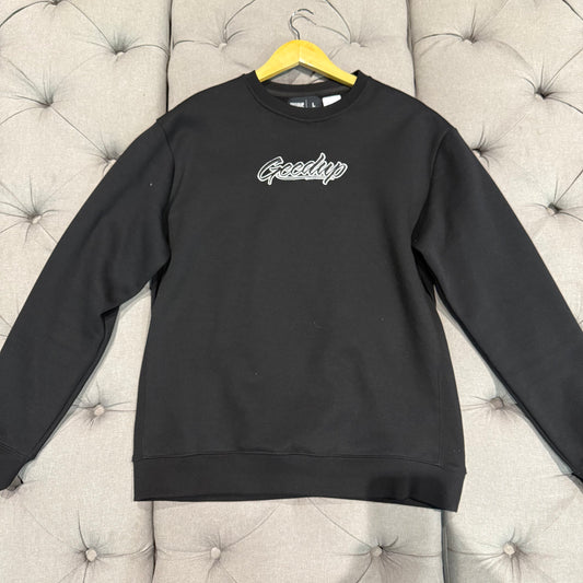 Geedup OS Script Crewneck 'Black White' (Second hand)