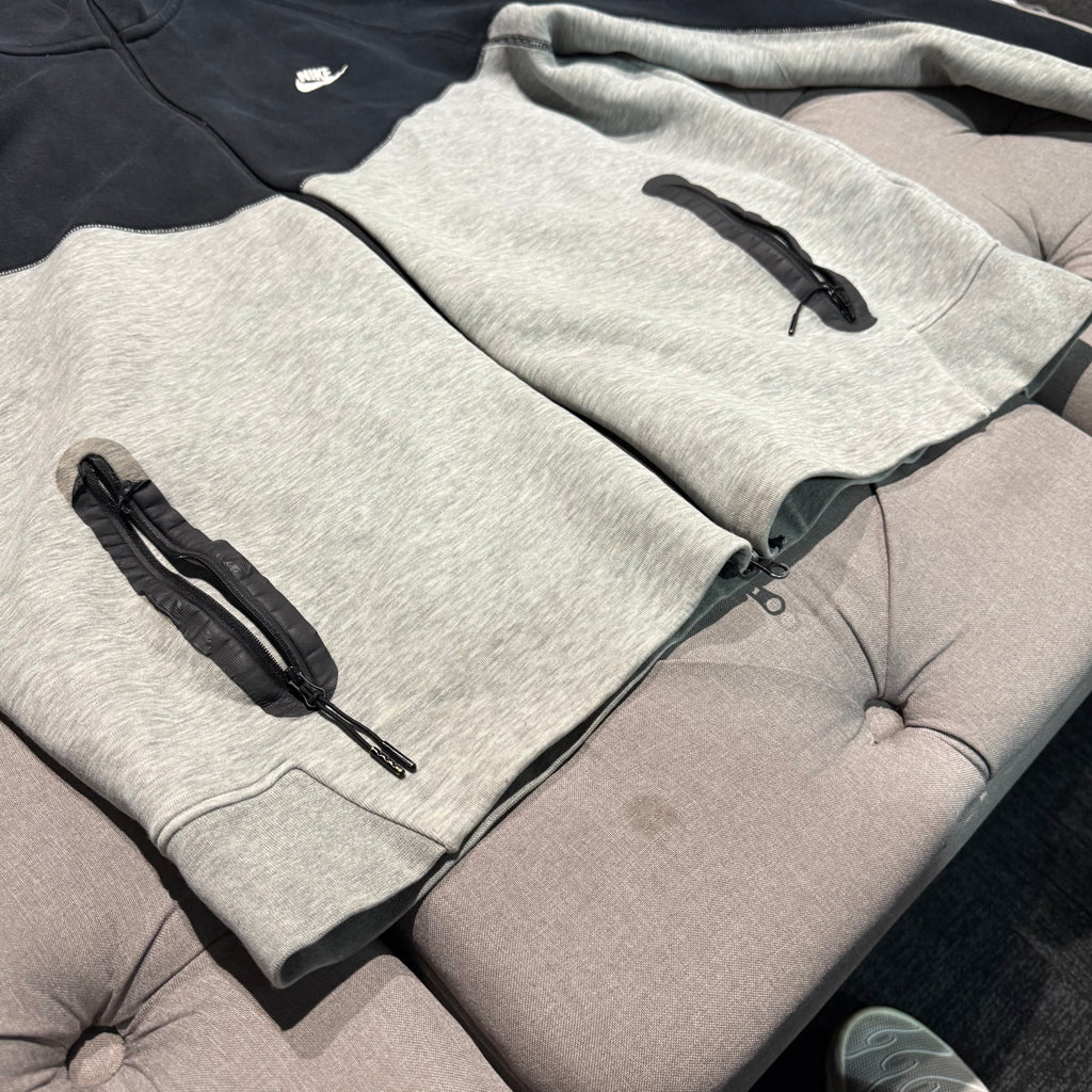 Nike Tech Fleece Jacket 'Grey Black' (Second hand)