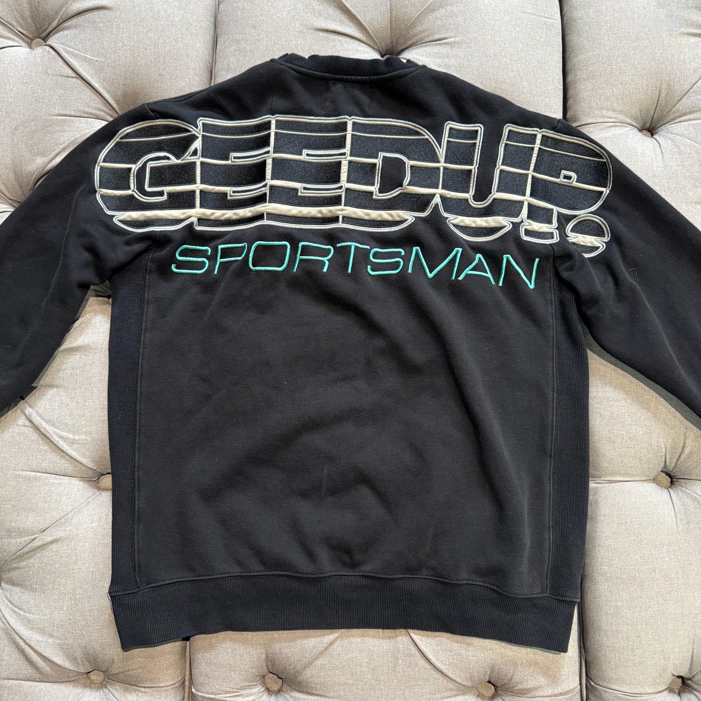 Geedup Sportsman Crewneck 'Black Teal' (Second hand)