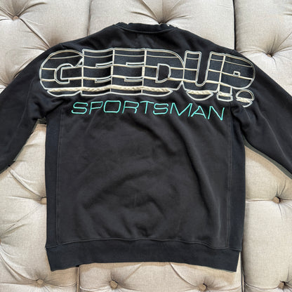 Geedup Sportsman Crewneck 'Black Teal' (Second hand)