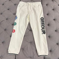 Geedup Sportsman Badges Track Pants 'Light Cream' (Second hand)