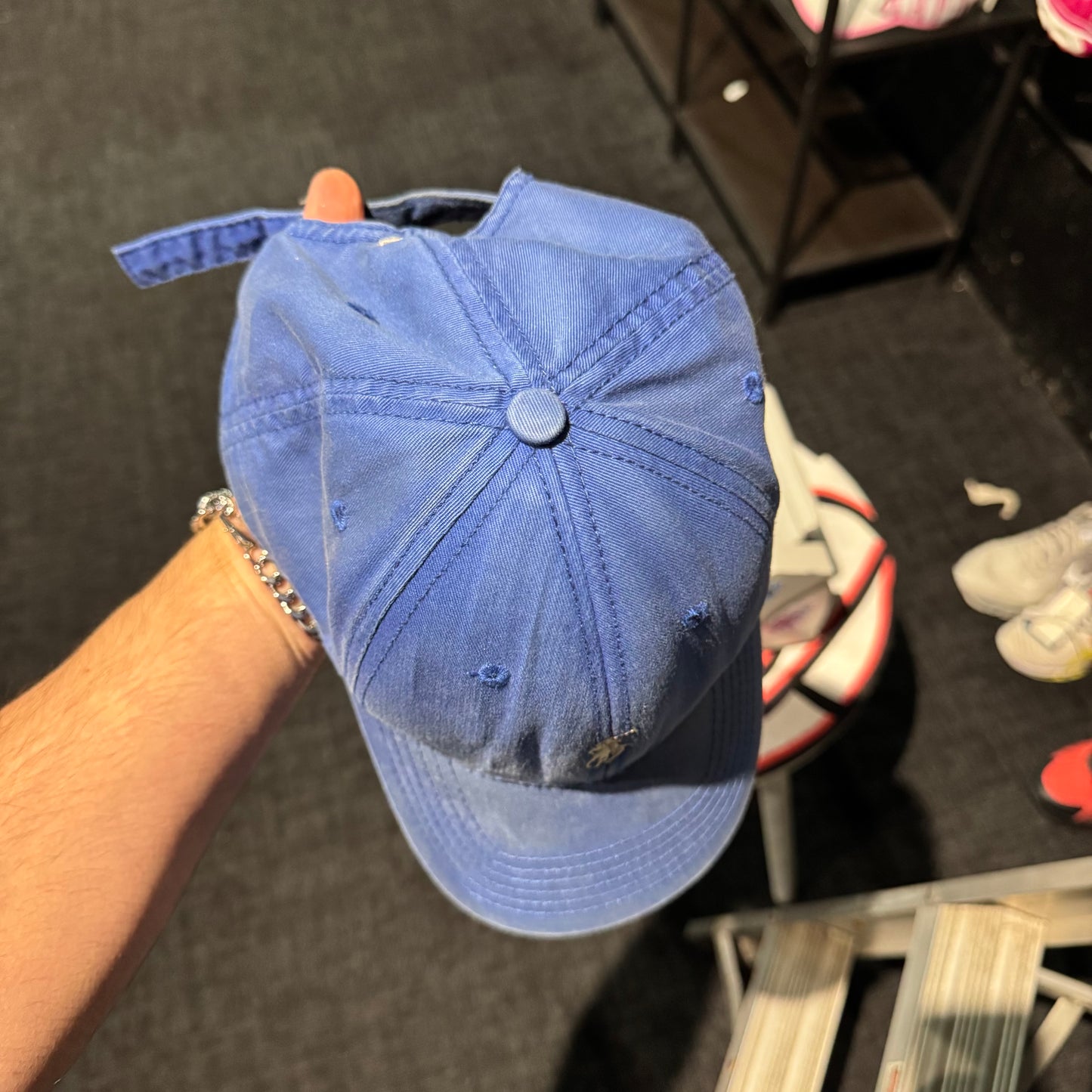 Ralph Lauren Polo Cap 'Blue White' (Second Hand)