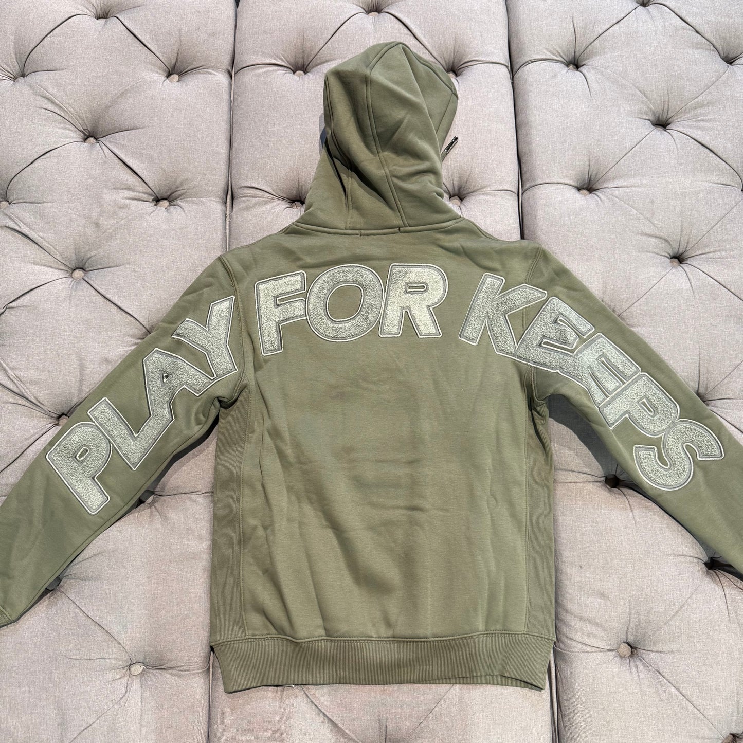 Geedup Play For Keeps Hoodie 'Olive Green' (Brand New)