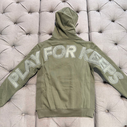 Geedup Play For Keeps Hoodie 'Olive Green' (Brand New)