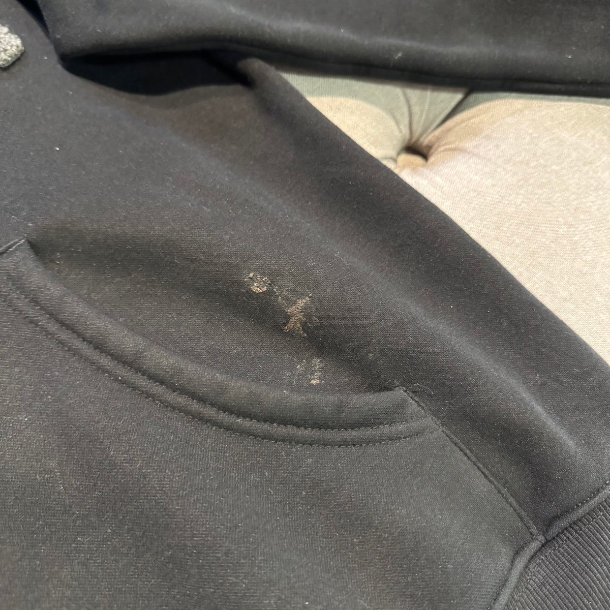 Geedup Team Logo Cursive Hoodie 'Black Grey' (Second hand)