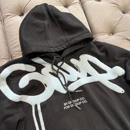 Geedup Handstyle Hoodie 'Black Baby Blue' (Second hand)