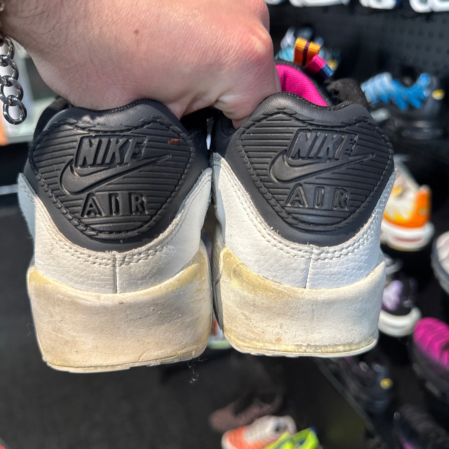 Nike Air Max 90 'White Navy Silver' (Second hand)